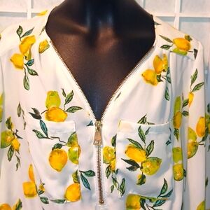 Lemons! Stella Tweed top 4969